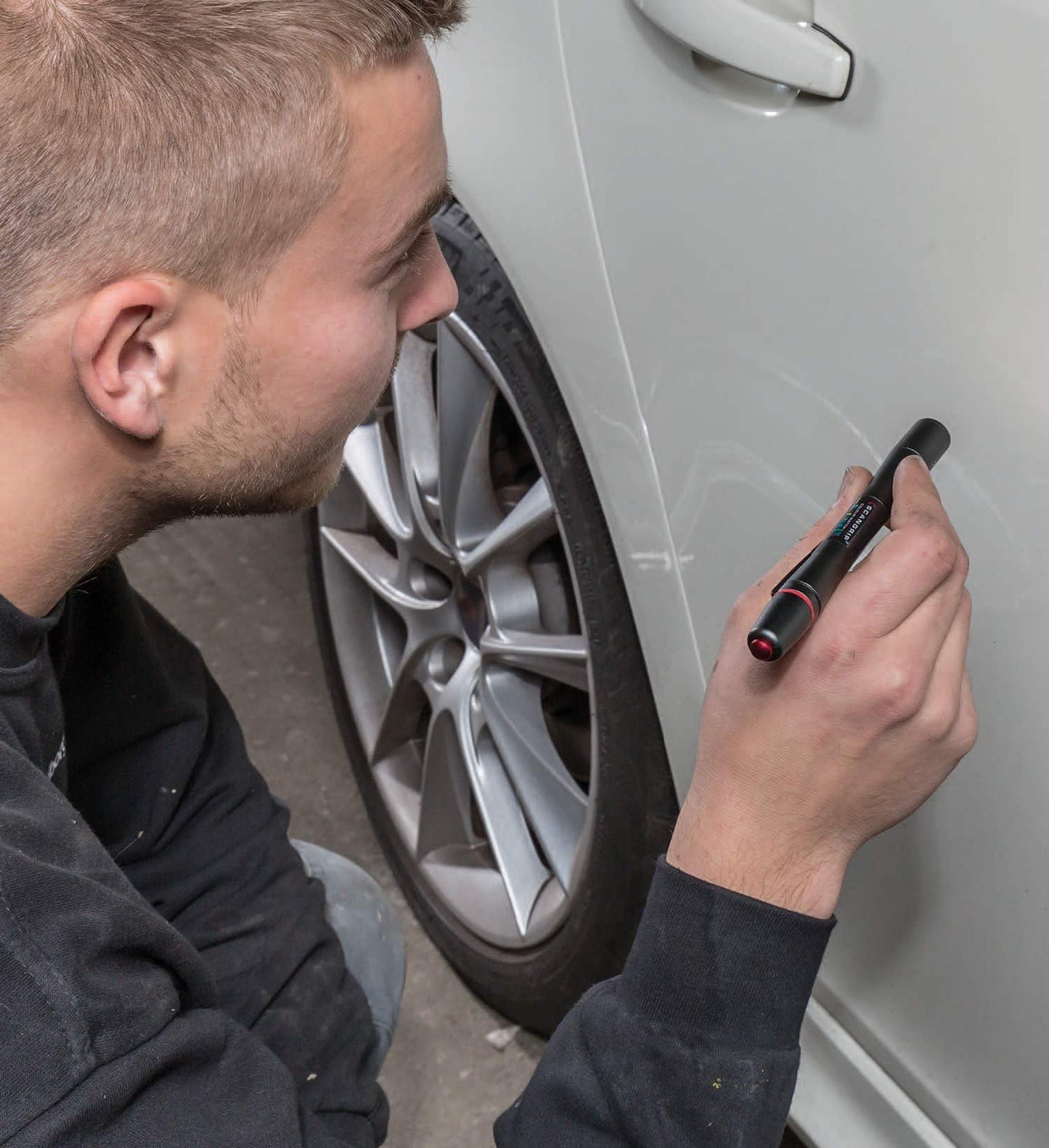 Scangrip MATCHPEN, Rechargeable Slim LED Penlight for Car Detailing, 100 Lumen