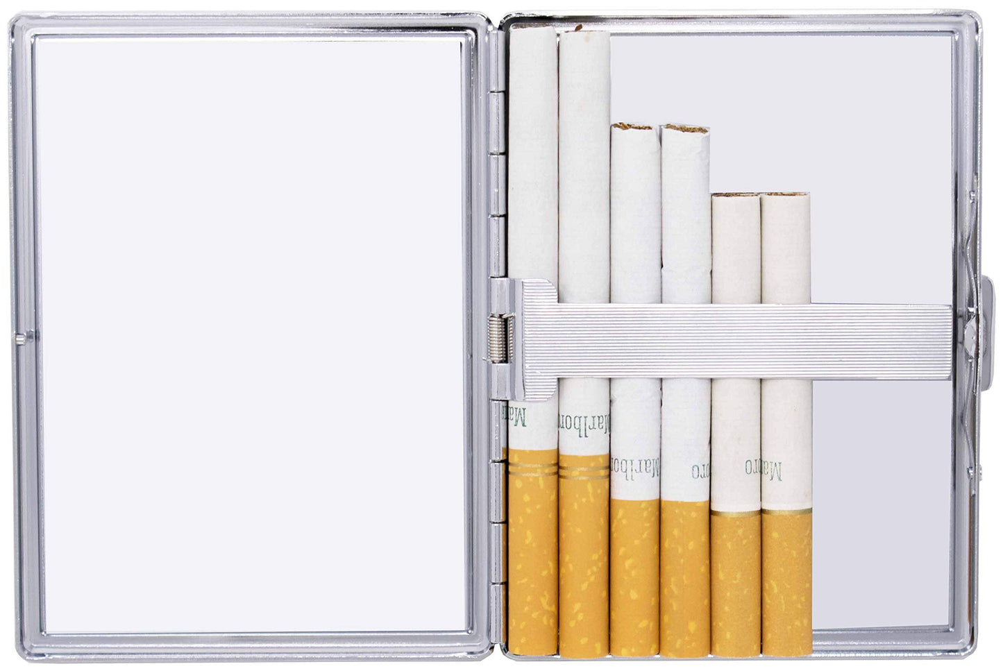 Compact (9 100s) Metal-Plated Cigarette Case & Stash Box