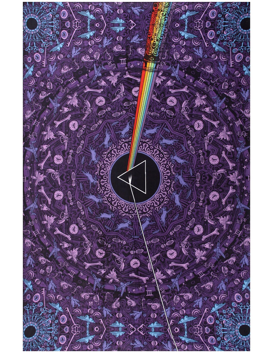 Sunshine Joy Pink Floyd The Dark Side Of The Moon Tapestry Lyrics Purple 60x90 Inches