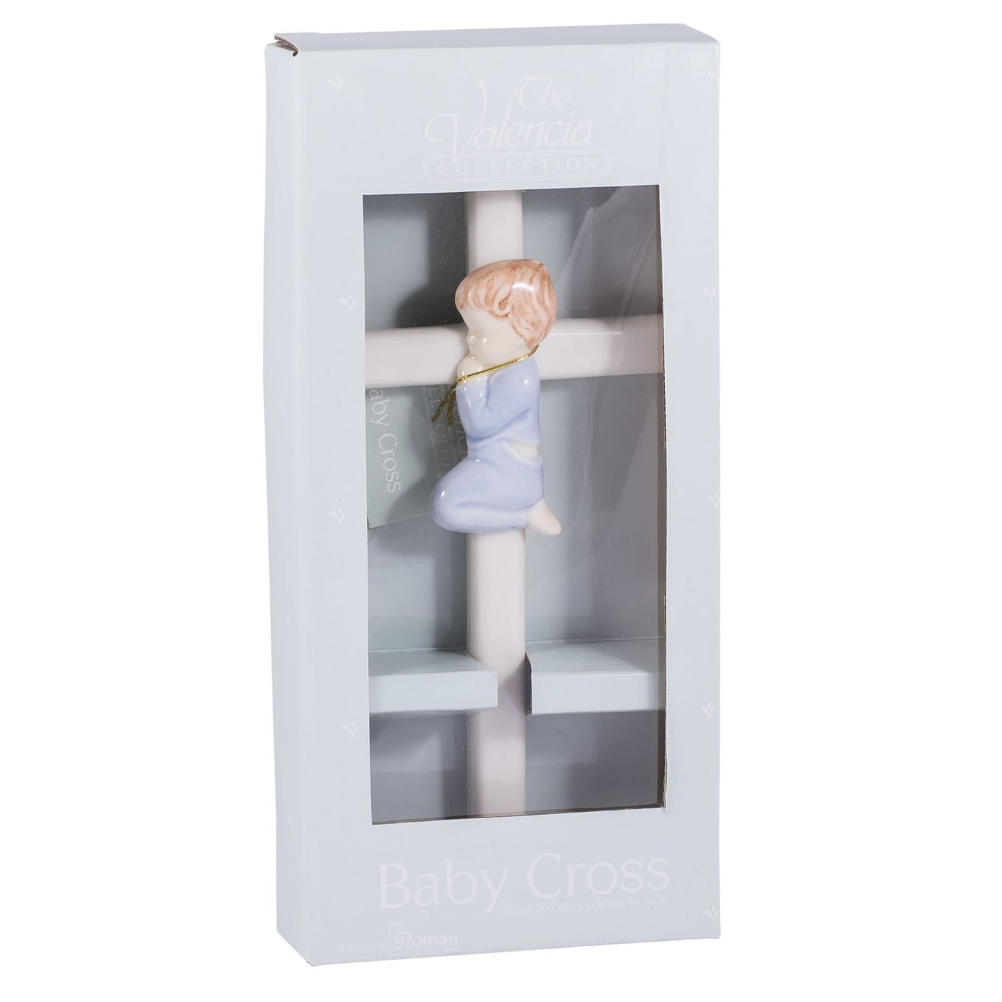 Roman Giftware Inc., Children's Gifts, New Baby, 7.5" H Valencia Praying BOY,Religious, Inspirational, Durable (7x4x1)