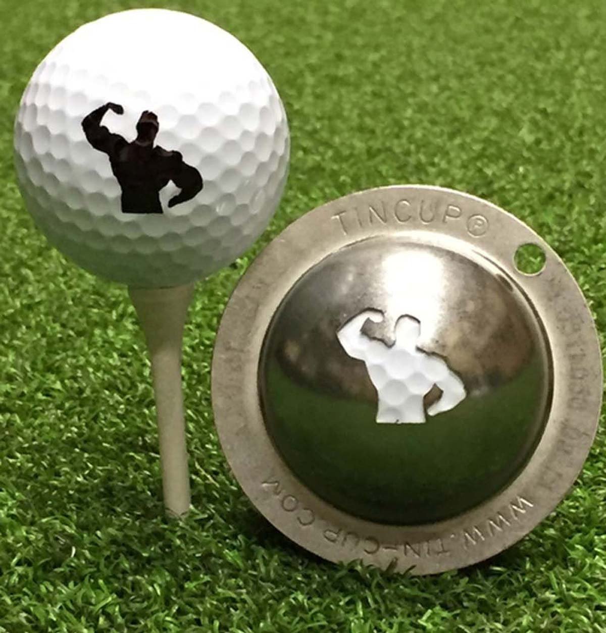 Tin Cup Golf Ball Custom Marker Alignment Tool