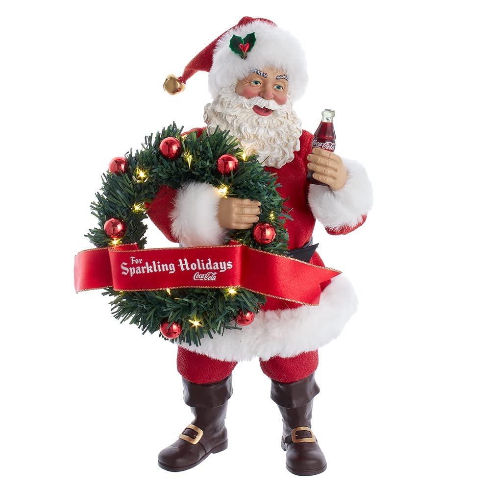 Kurt S. Adler Festive Christmas Holiday Tabletop Decoration Figurine