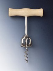 Power Corkscrew Beechwood Handle with Open Spiral