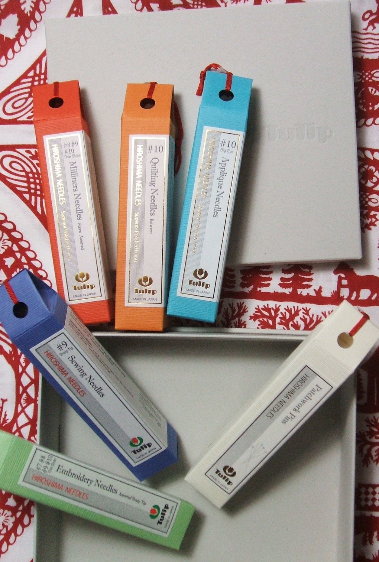 Tulip Needle 6 Piece Gift Set Sewing Quilting Embroidery Applique Needles Pins