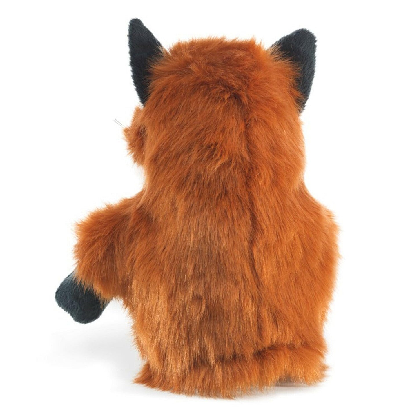 Folkmanis Little Fox Hand Puppet, Red/Dark Brown/White, 8"
