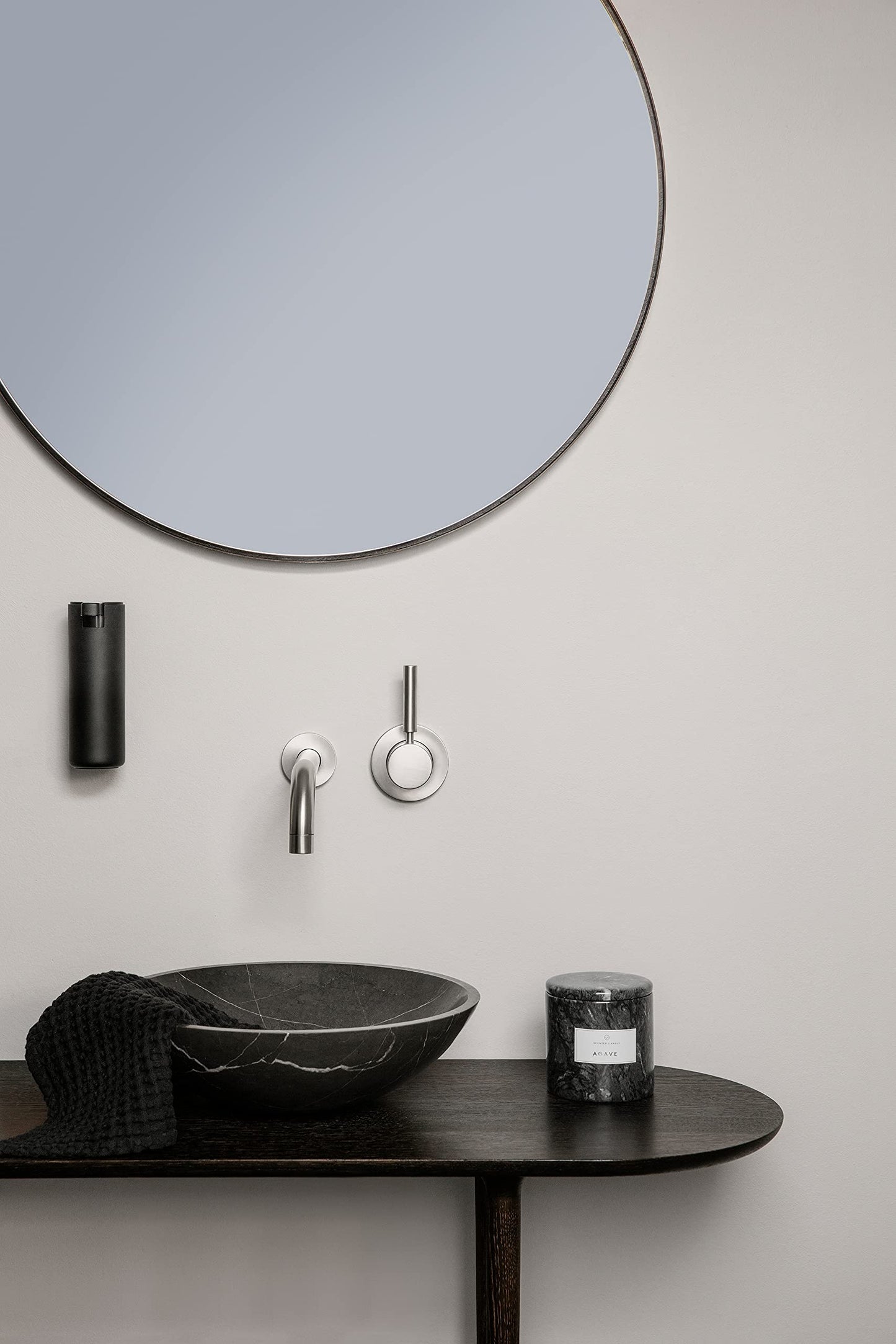 blomus MODO Wall Mounted Soap Dispenser Black Ti Coated - 6oz