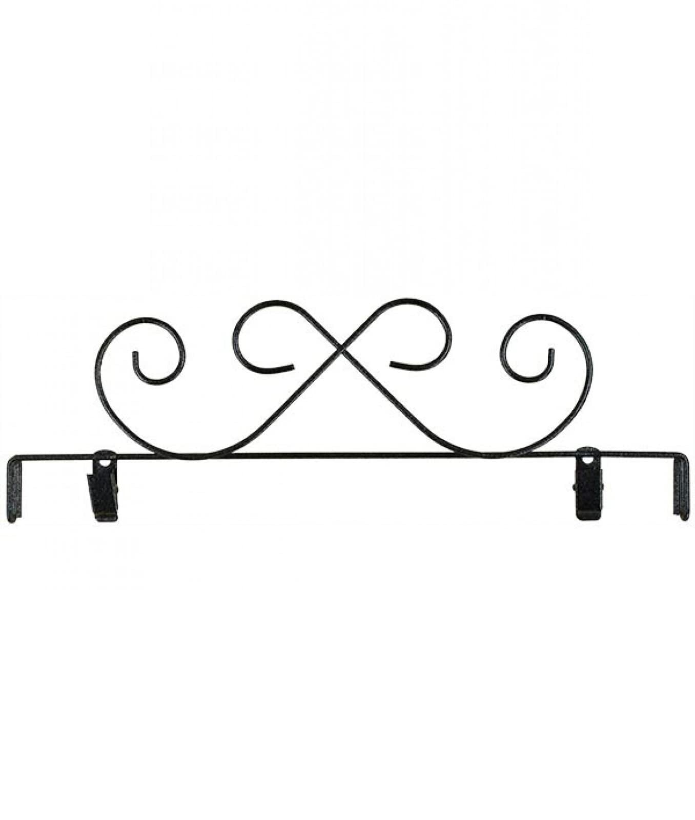 Ackfeld Manufacturing Classic Motifs 12 Inch Scroll Charcoal Rem Header with Clips