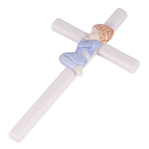 Roman Giftware Inc., Children's Gifts, New Baby, 7.5" H Valencia Praying BOY,Religious, Inspirational, Durable (7x4x1)