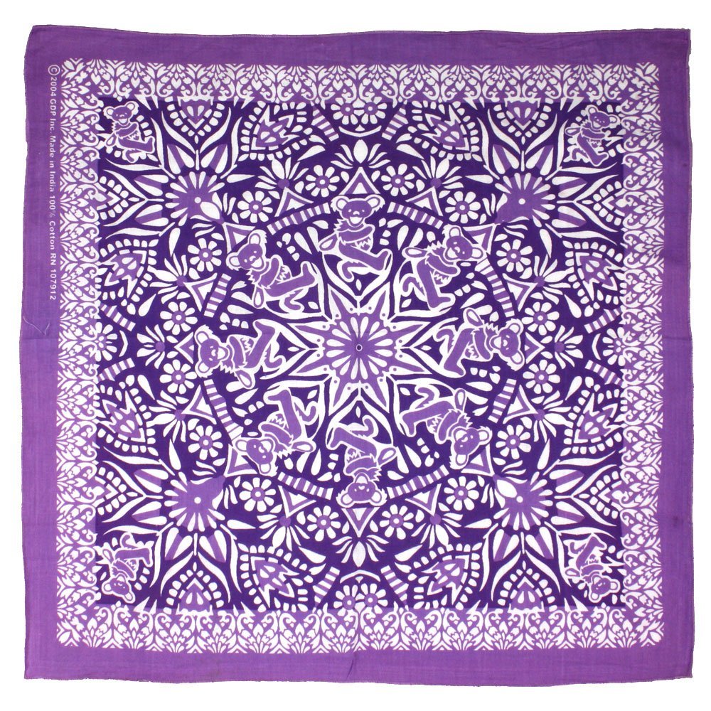 Sunshine Joy Grateful Dead Dancing Bear Mandala Bandana