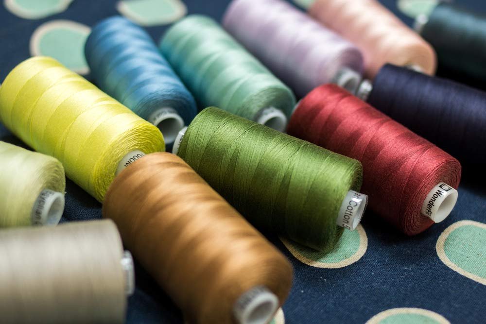 WonderFil, Specialty Threads, Konfetti, 3-Ply 100% Long Staple Double-Gassed Egyptian Cotton Thread, Sand & Sea Glass - Set of 8