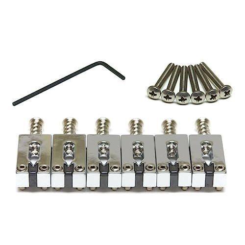 Graph Tech PG-8000-0C String Saver Classics Strat and Tele Style Saddle Set - Chrome