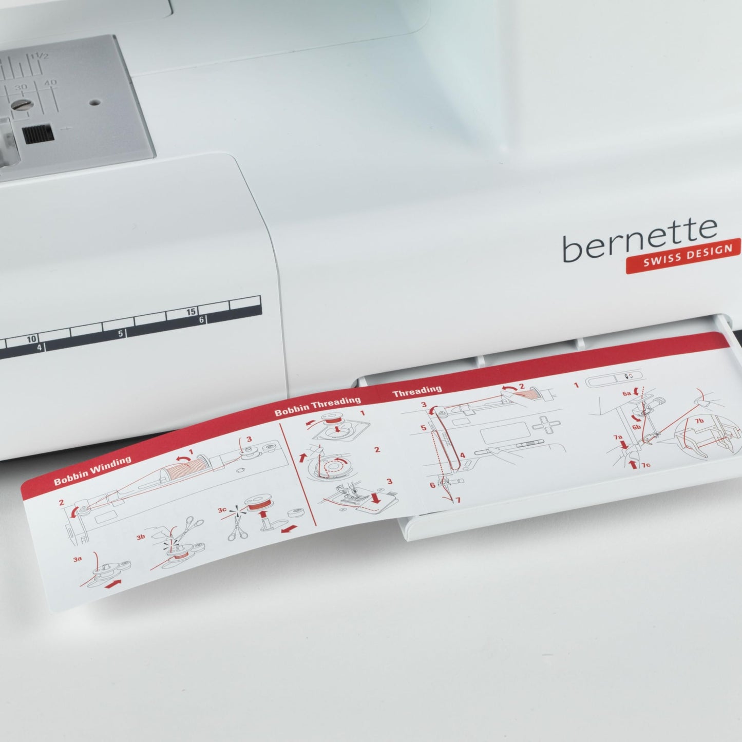 Bernette B37 Computerized Sewing Machine with LCD Display | Advanced Sewing & Quilting | 50 Stitches, One-Step Buttonhole, Automatic Needle Threader, Free Arm, LED Light |Adjustable Stitches