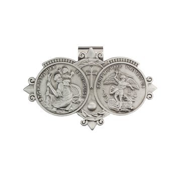 St. Christopher & St. Michael Visor Clip