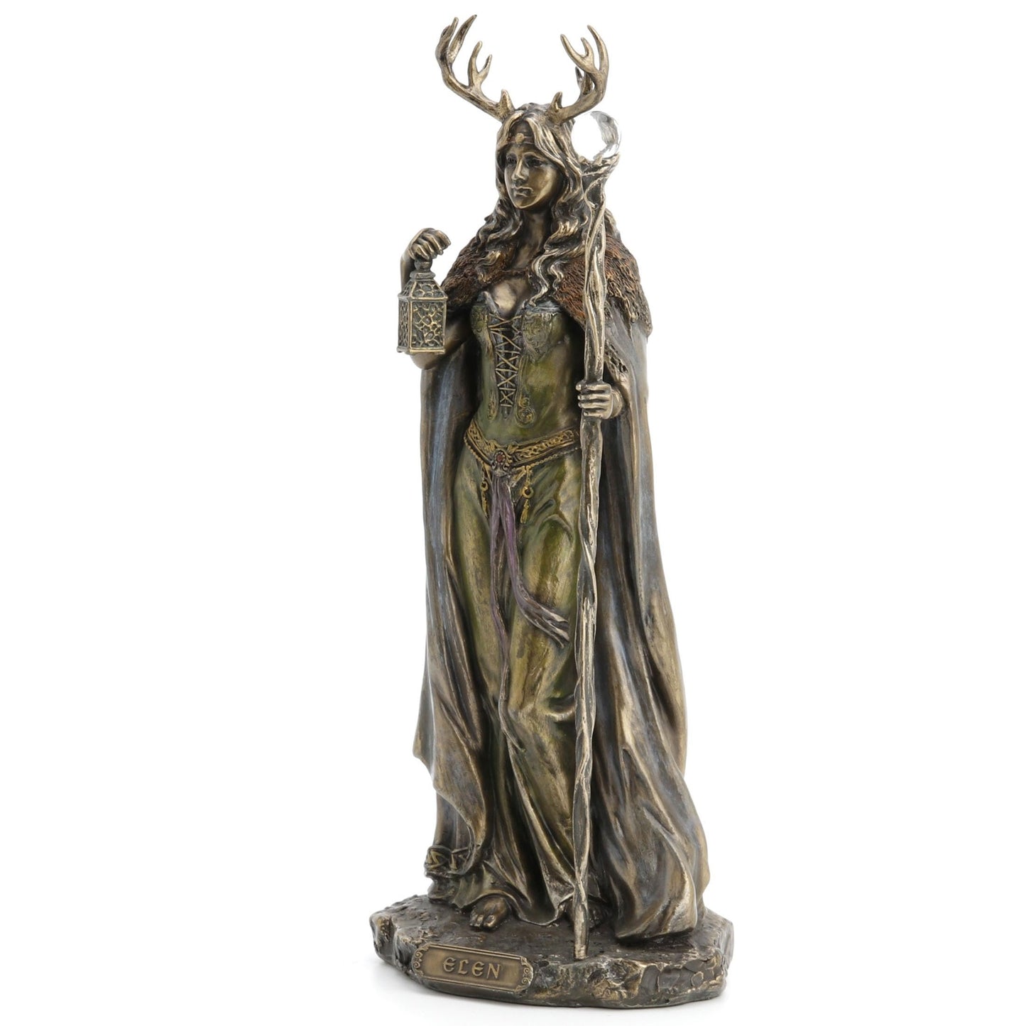 WU Elen of The Ways - Antlered Goddess of The Forrest Statue Sculpture Figure