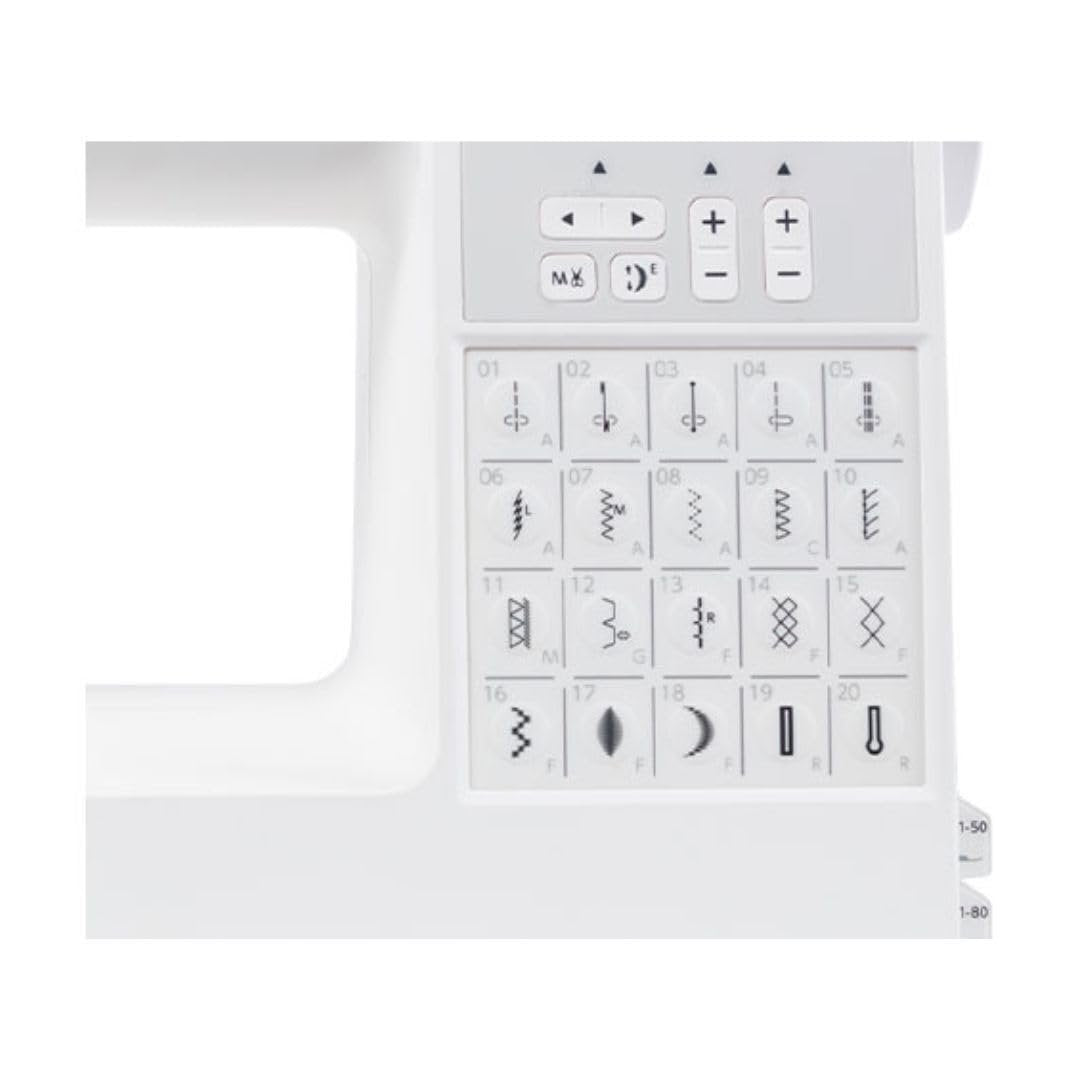 Janome Sewist 780DC Computerized Sewing Machine with 80 Built-In Stitches, 3 One-Step Buttonholes and Built-In Needle Threader