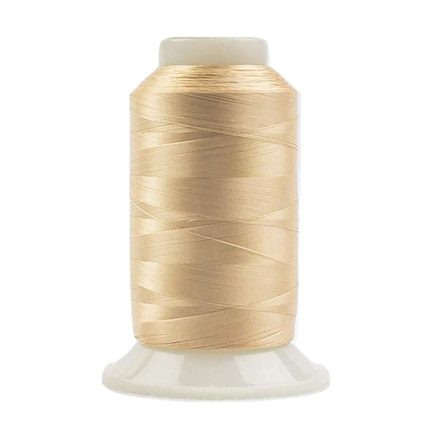 WonderFil, Specialty Threads, InvisaFil, 2-Ply Cottonized Soft Polyester, Silk-Like Thread for Fine Sewing, 100wt - Nude, 2500m