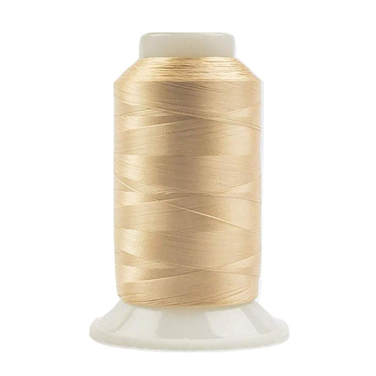 WonderFil, Specialty Threads, InvisaFil, 2-Ply Cottonized Soft Polyester, Silk-Like Thread for Fine Sewing, 100wt - Nude, 2500m