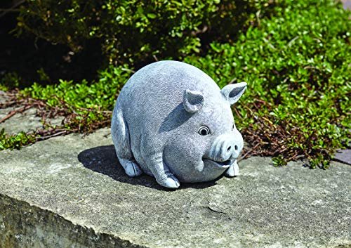 Roman - Pig Bluetooth Speaker Pudgy Pal, 6" H, Garden Collection, Resin and Stone, Decorative, Gift, Home Outdoor and Indoor Decor, Durable, Long Lasting
