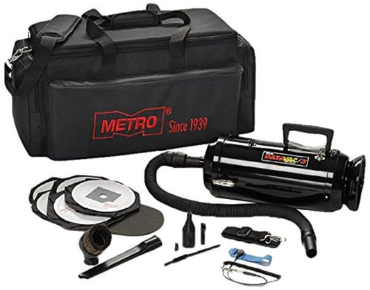 Metro Vacuum DV3ESD1 DataVac/3 ESD Anti-Static 1.7-HP Vacuum/Blower with Hepa Filter, Black