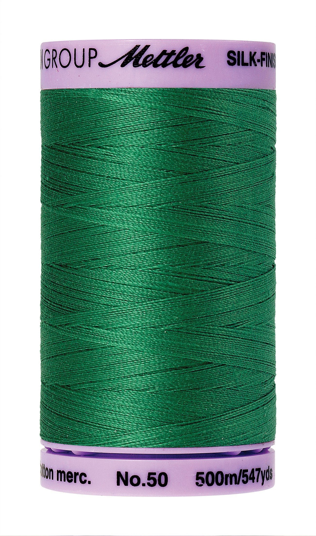 Mettler Silk-Finish Solid Cotton Thread, 547 yd/500m, Kelley