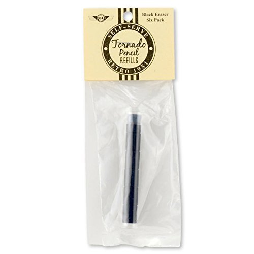 Retro 51 Refills Big Shot Black Erasers Pencil - REF21-E