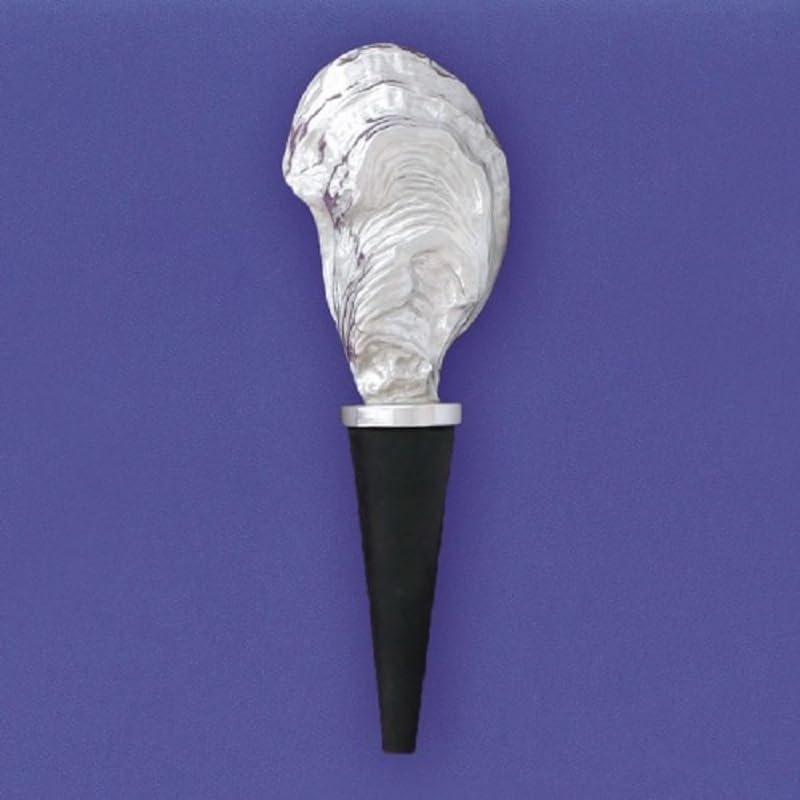 Basic Spirit Décor Heron Bottle Stopper Oyster, 5 Inch Height, Home Decoration for Gifts and Souvenirs, Wine and Beverage Kit