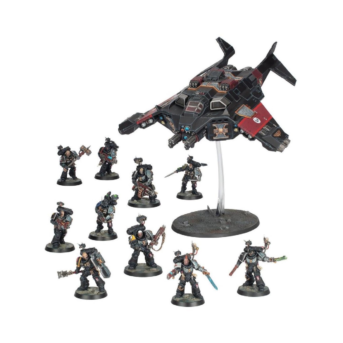 Armageddon Battalion Deathwatch Box Set for Warhammer 40,000, 11 Miniatures Including Corvus Blackstar and Deathwatch Kill Team, Multipart Plastic Model Kit