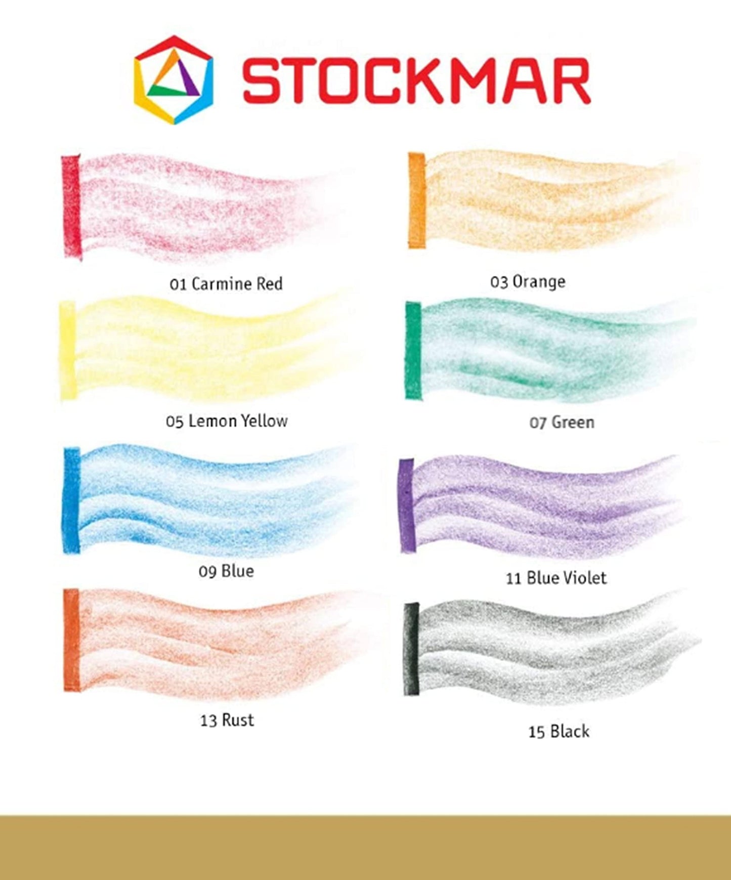 STOCKMAR 204884258 Waterproof Beeswax Blocks in Tin, 8 Blocks