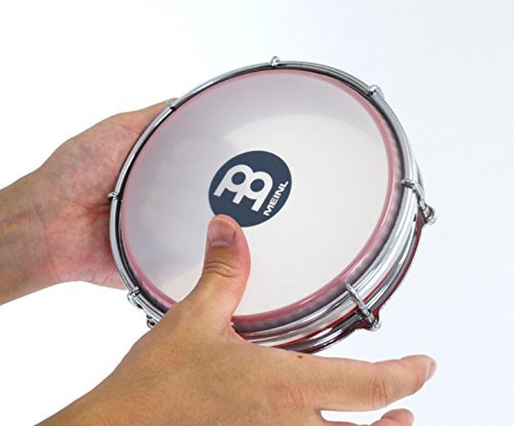 Meinl Percussion Tamborim with Floatune Tuning System-Not Made in China-Black ABS Plastic Body & Synthetic Head