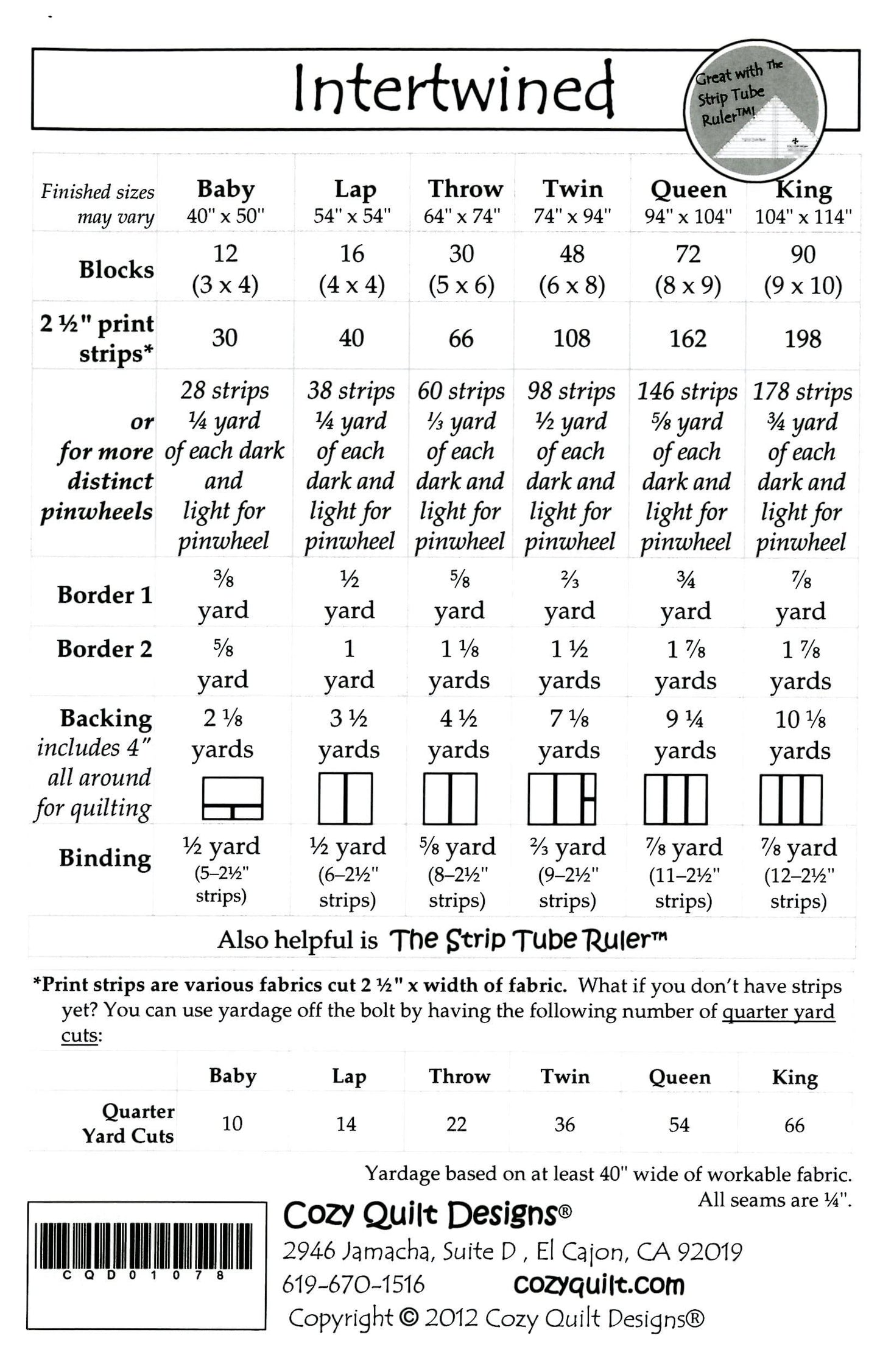 Pattern Intertwined Using 2 and one Half inch Strips Cozy Quilt Design,Multi Color