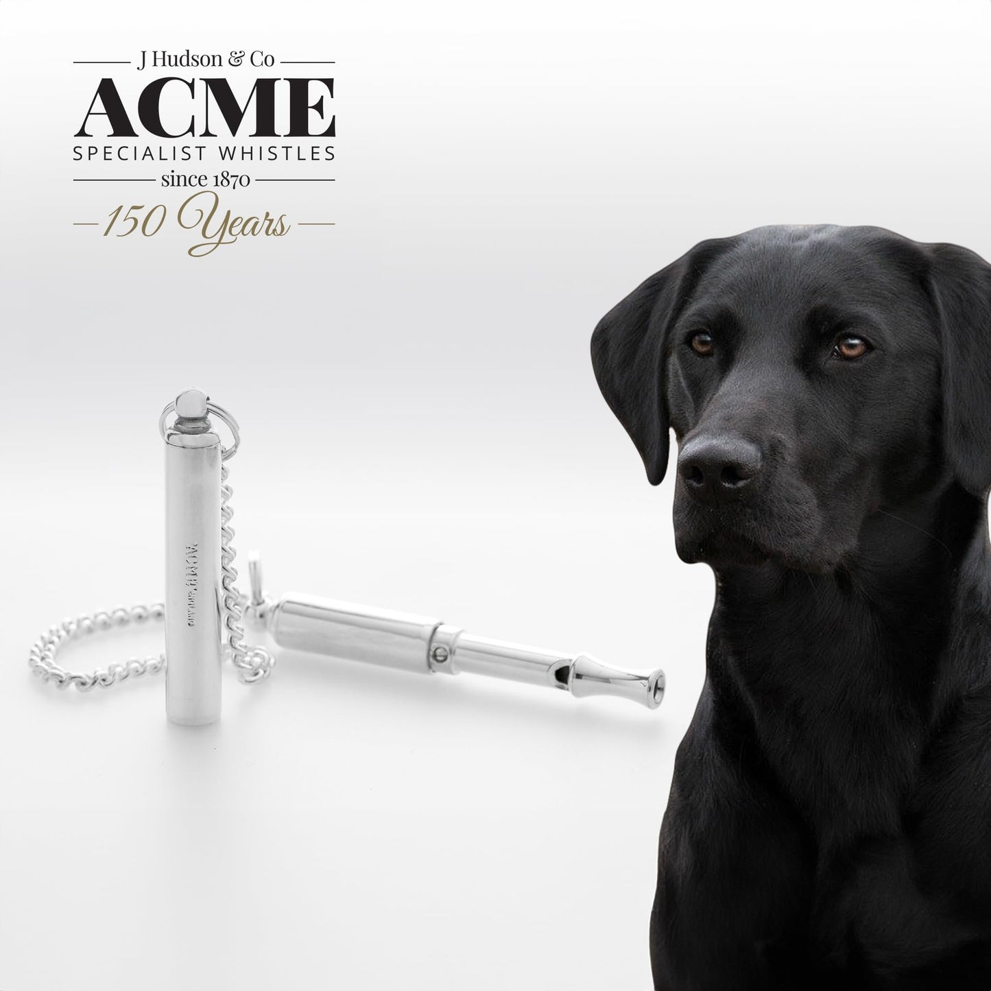 ACME Genuine 'Silent' Dog Training Whistle no. 535. Adjustable Frequency. Good gound Quality. Weather-Proof. Designed and Made in The UK. Solid Brass