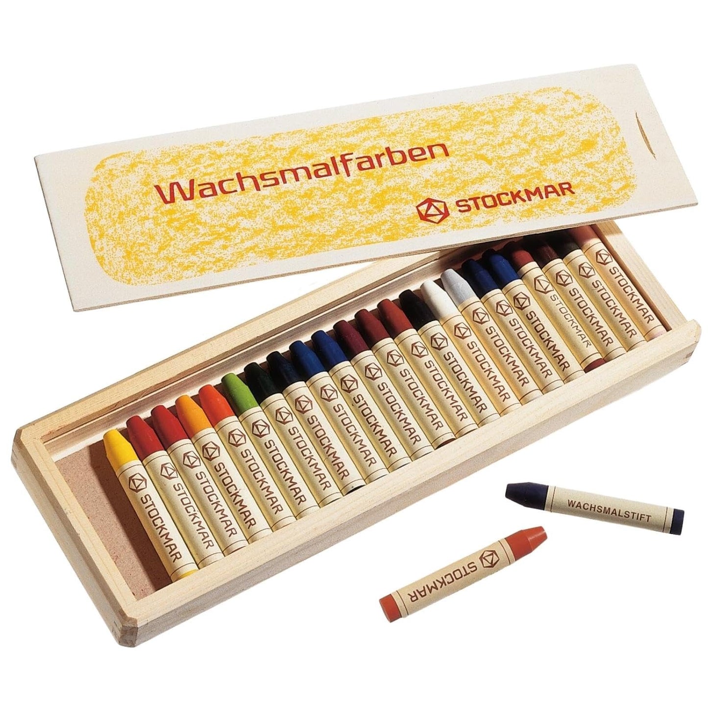 Stuck Marr beeswax crayons stick 24 color wooden box 61004 (japan import)
