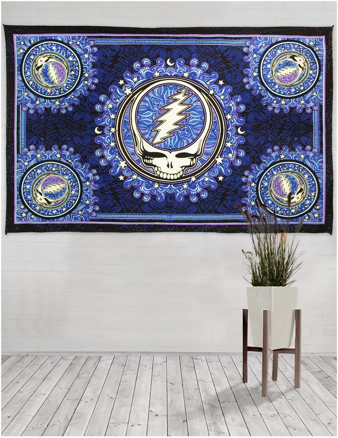 Sunshine Joy Grateful Dead Steal Your Face Tapestry Dan Morris Wall Art 60x90 Inches