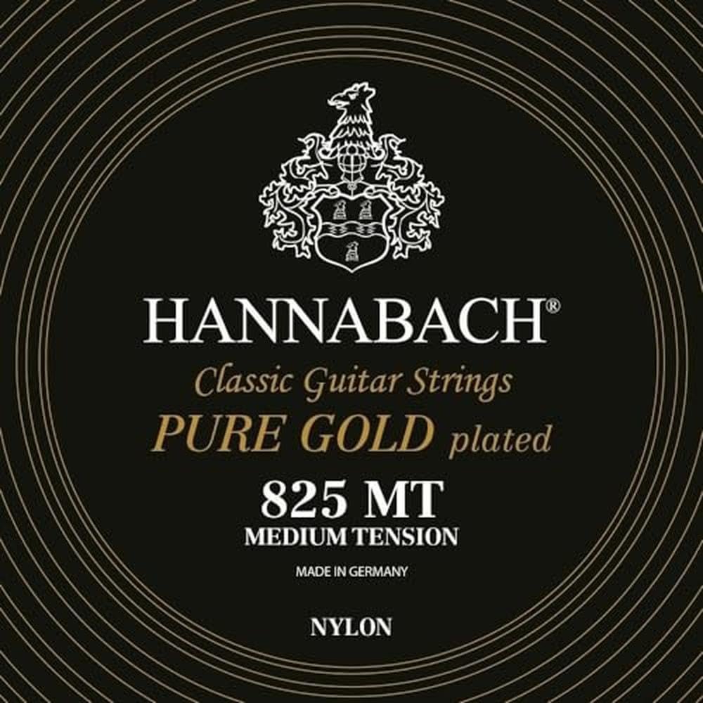Hannabach 652627 Series 825 Specialized Gold Plated High Tension String Set for Classic Guitar - Blue