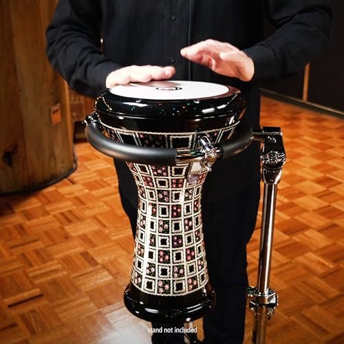 Meinl Percussion Aluminum Painted Doumbek Egyptian Goblet Drum, Hand Engraved — Made in Turkey — Synthetic Head, 2-Year Warranty (HE-3039)