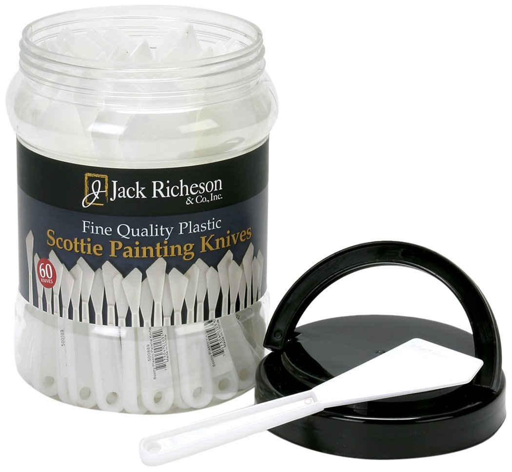 Jack Richeson 500800 Canister of 60 Plastic Knife