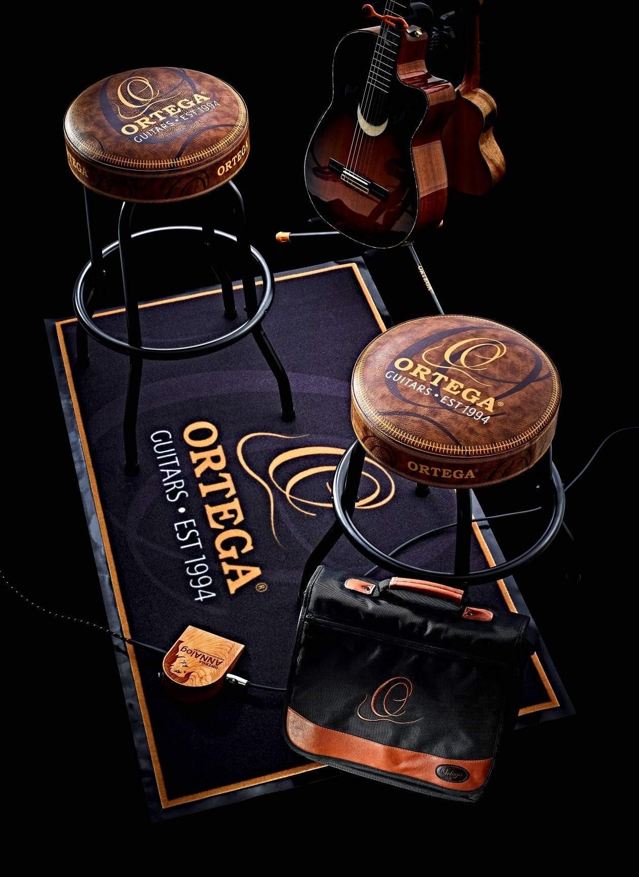 Ortega Guitars 30" Bar Stool w/Swivel Padded Seat-Steel Tube Framing with Footrest Ring (OBS30V2)