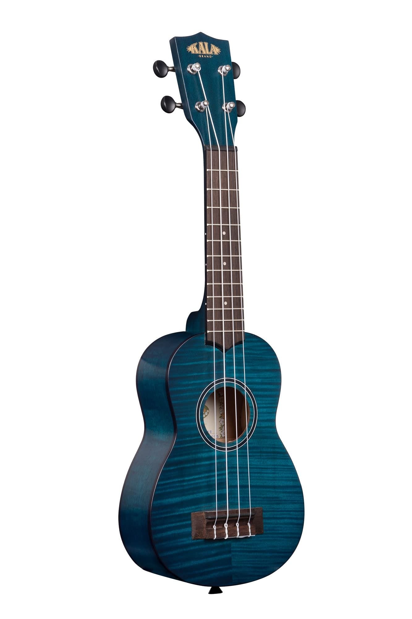Kala Blue Exotic Mahogany, 4-String Ukulele, Right-Handed, Soprano (KA-SEMB : KASEMB2006)