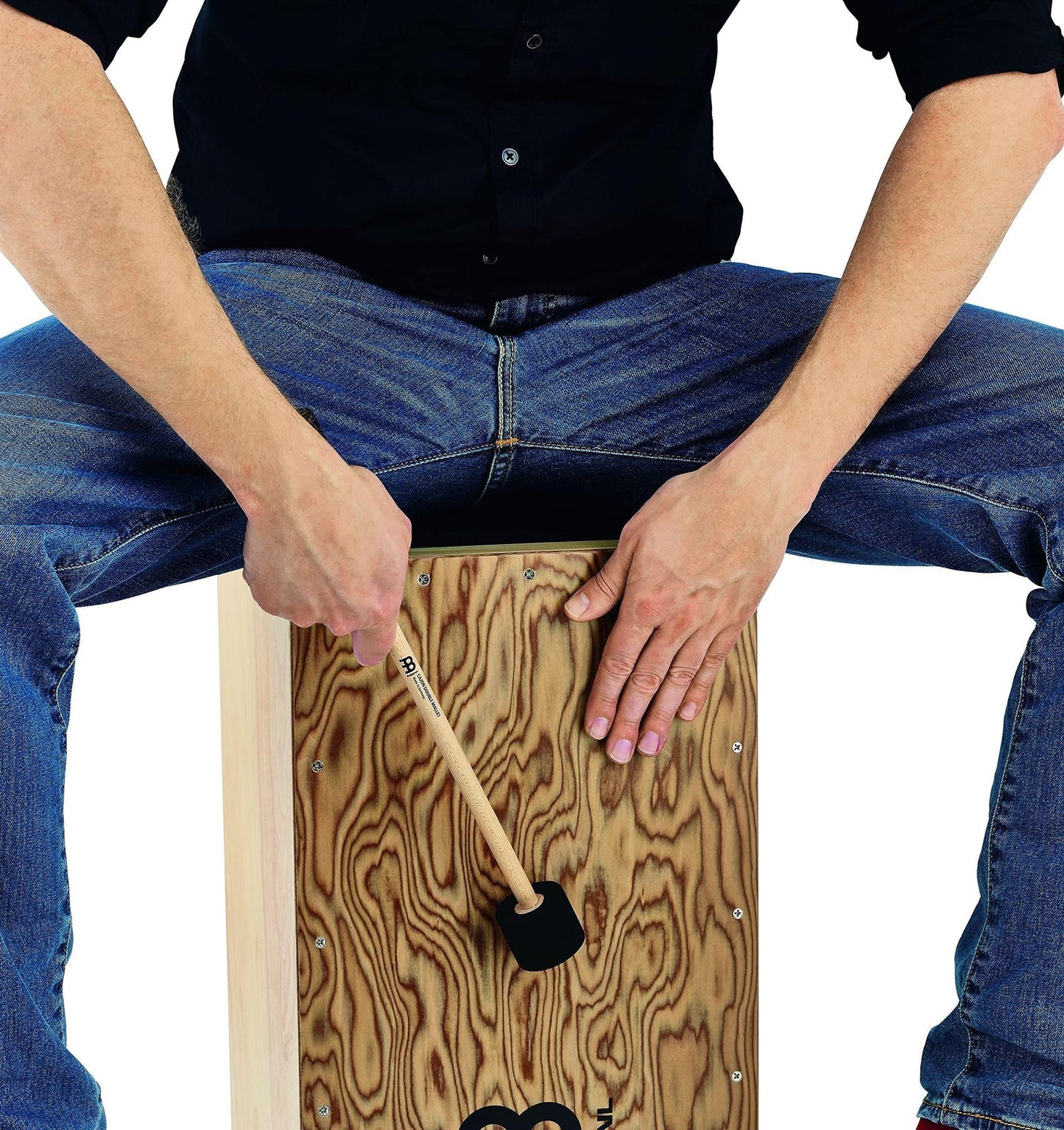 Meinl Percussion MCM2 Cajon Mallet with Large Foam Rubber Tip, Maple Handle