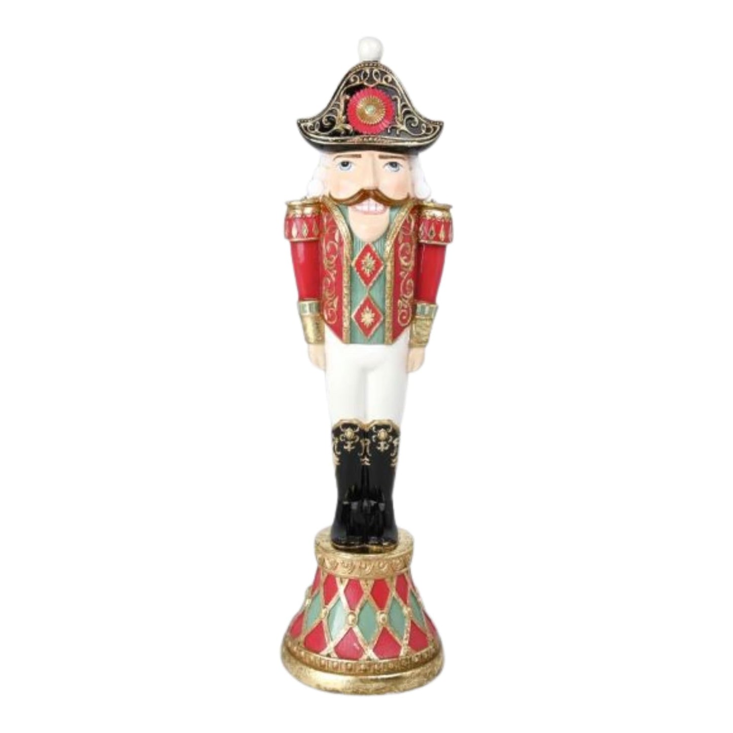 December Diamonds 14.5-Inch Nutcracker on Drum – Classic Handcrafted Christmas Decoration