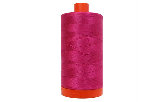 Aurifil Mako Cotton Thread Solid 50wt 1422yds Fuchsia
