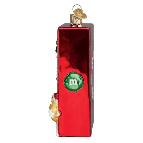 Old World Christmas M&M'S Vending Machine Glass Blown Ornament for Christmas Tree