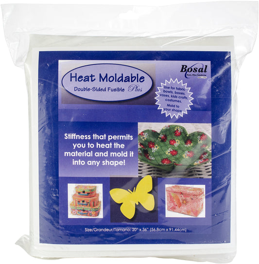 Bosal Heat Moldable Plus 20" x 36" Notion, White