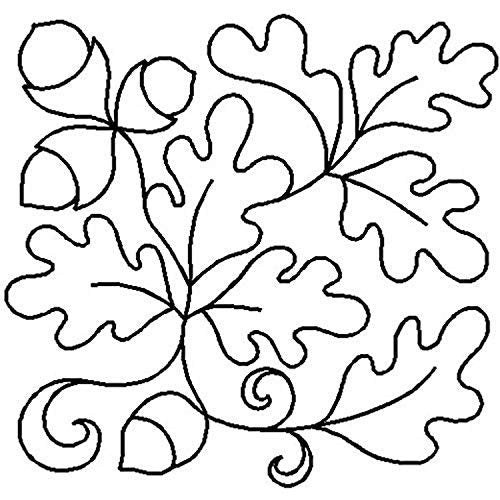 Quilting Creations Edyta Sitar Oak Leaf Block Cut Shape Stencil, 7"