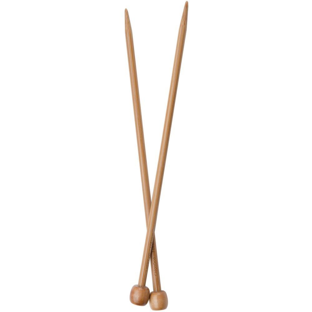 ChiaoGoo Single Point 7 inch (18cm) Bamboo Dark Patina Knitting Needle Size US 5 (3.75mm) 1007-5