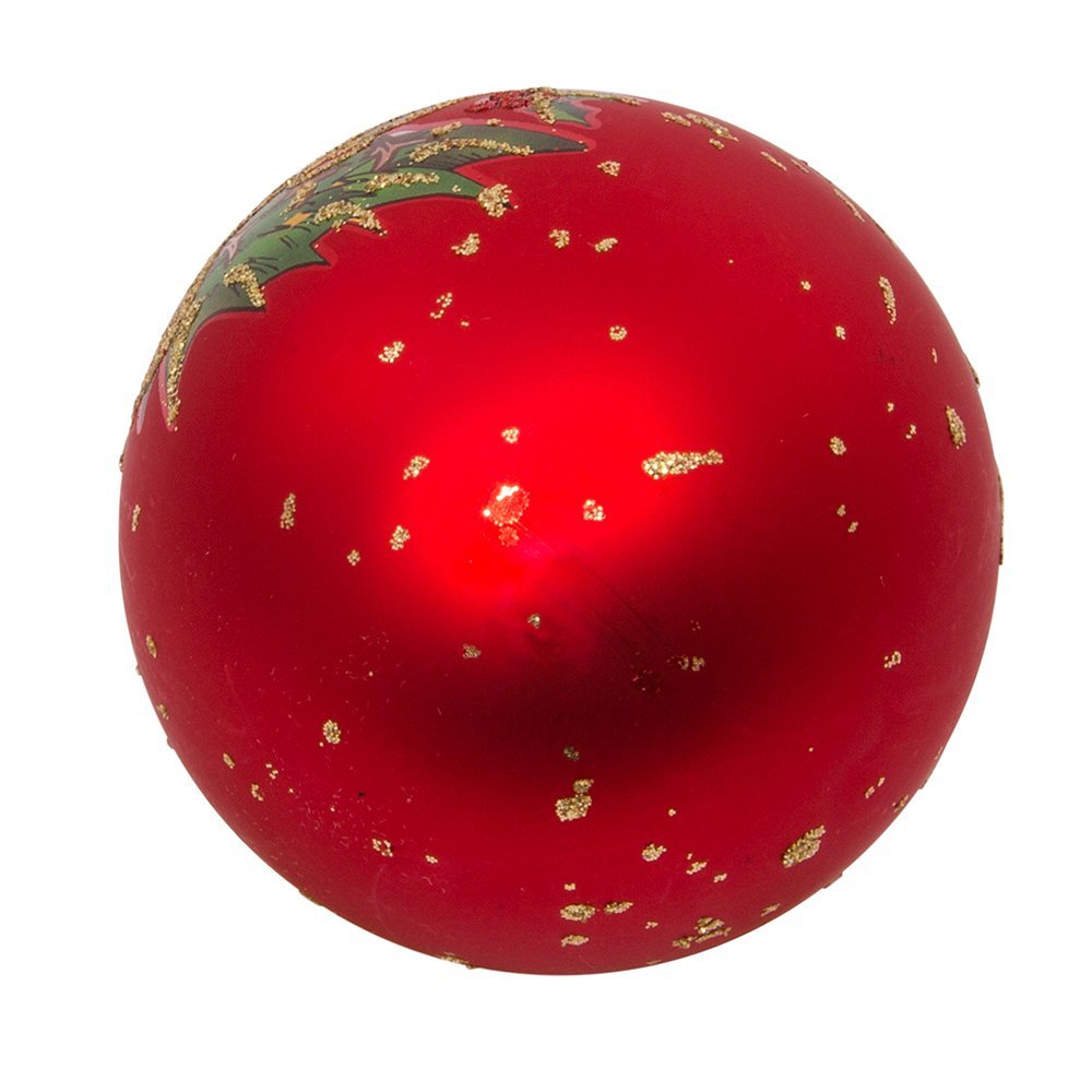 Kurt Adler 12-Piece 12-Days of Christmas Decorative Glass Balls Set, 65mm