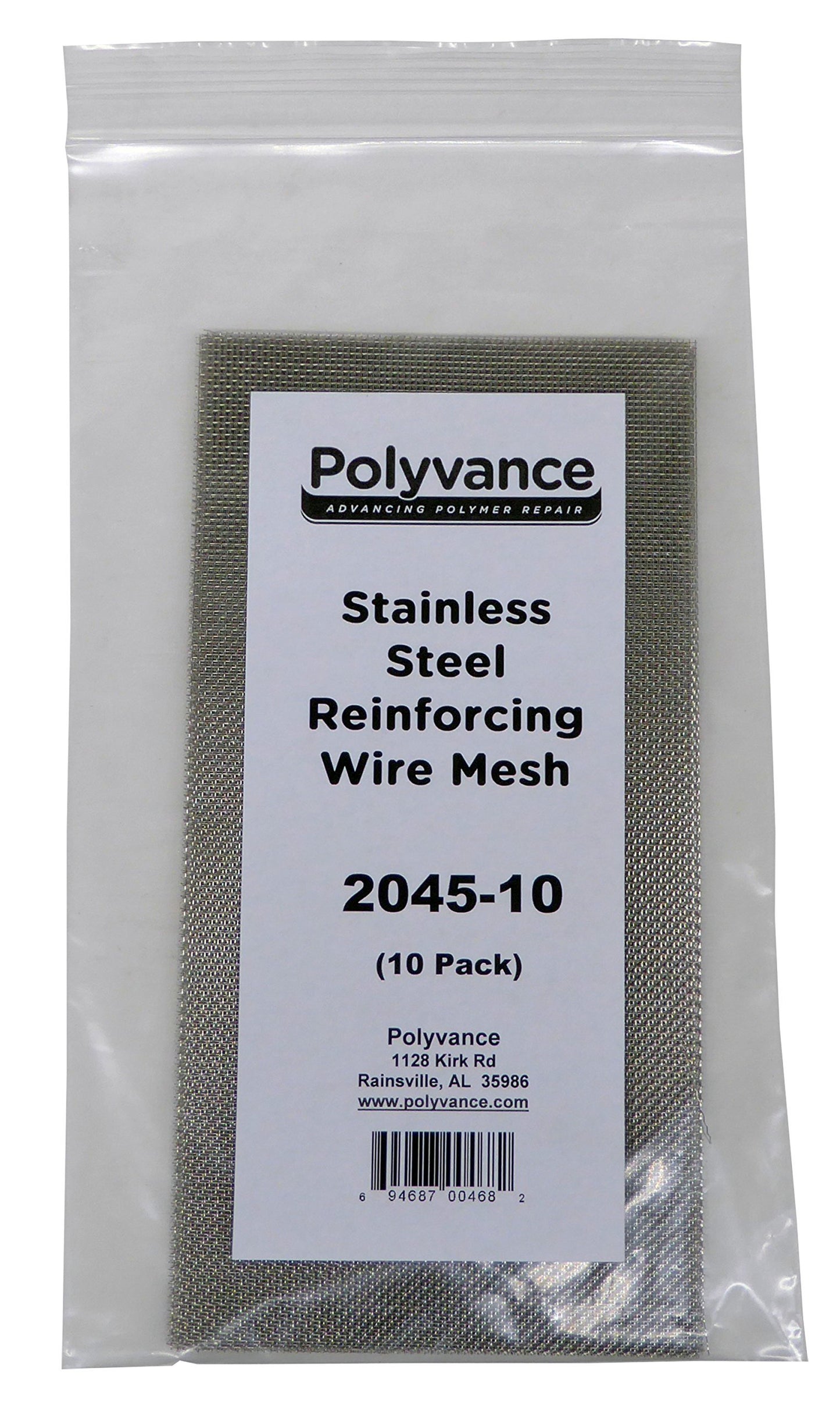 Polyvance Stainless Steel Reinforcing Mesh - 10 Pack