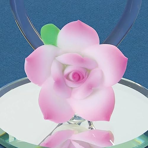 Glass Baron Violet Butterfly with Heart Figurine