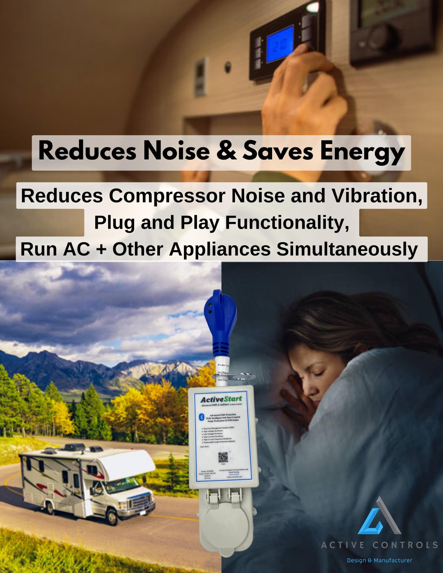 SoftStart 30 Amp Plug and Play Soft Start RV Air Conditioner on Motor Homes. Run up to 2 AC's 3 Yr Limited Warranty