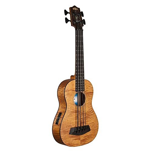 Kala UBASS-EM-FS Exotic Mahogany U-Bass with Gig Bag - Natural